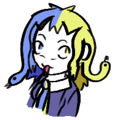 Initial Drawing of Python Lady Initial Drawing of Python Lady